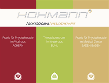 Tablet Screenshot of physio-hohmann.de